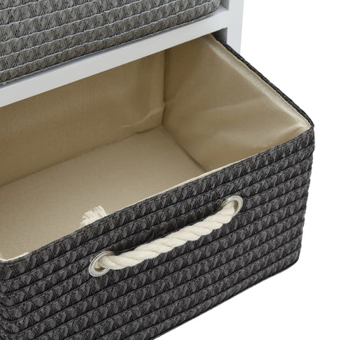 vidaXL Storage Bench 6 Drawers Wood