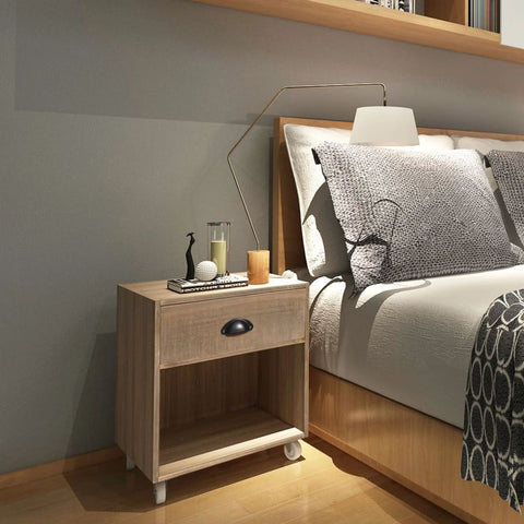 vidaXL Nightstand 2 pcs Brown Solid Wood