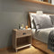 vidaXL Nightstand 2 pcs Brown Solid Wood