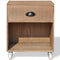 vidaXL Nightstand 2 pcs Brown Solid Wood