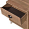 vidaXL Nightstand 2 pcs Brown Solid Wood