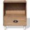 vidaXL Nightstand 2 pcs Brown Solid Wood