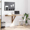 vidaXL Folding Wall Table Oak 100x60 cm