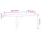 vidaXL Folding Wall Table Oak 100x60 cm