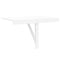 vidaXL Folding Wall Table White 100x60 cm