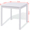 vidaXL Five Piece Dining Set Pinewood White