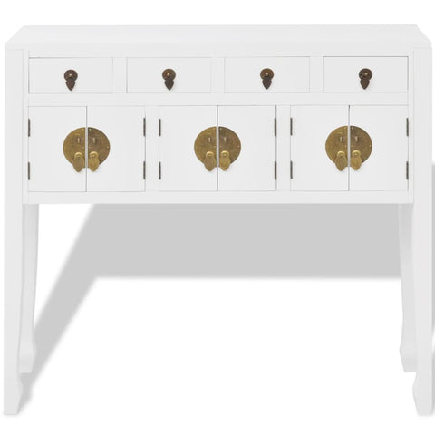 vidaXL Sideboard Chinese Style Solid Wood White