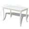 vidaXL Dining Table 116x66x76 cm High Gloss White
