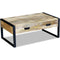 vidaXL Coffee Table with 2 Drawers Solid Mango Wood 100x60x40 cm
