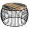 vidaXL Coffee Table Round Solid Reclaimed Wood 68x37 cm