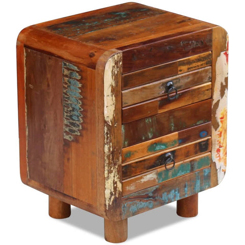 vidaXL Night Cabinet Solid Reclaimed Wood 43x33x51 cm