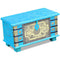 vidaXL Storage Chest Blue Mango Wood 80x40x45 cm