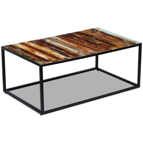 vidaXL Coffee Table Solid Reclaimed Wood 100x60x40 cm