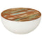 vidaXL Two Piece Bowl Shaped Coffee Table Set Solid Reclaimed Wood