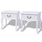 vidaXL Bedside Cabinets 2 pcs MDF White