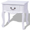 vidaXL Bedside Cabinets 2 pcs MDF White