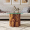 vidaXL Coffee Table Solid Teak Driftwood 60 cm