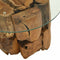 vidaXL Coffee Table Solid Teak Driftwood 60 cm