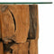 vidaXL Coffee Table Solid Teak Driftwood 60 cm