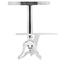 vidaXL Side Table Round Aluminium Silver