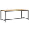 vidaXL Dining Table 180x90x75 cm Solid Rough Mango Wood