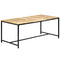 vidaXL Dining Table 180x90x75 cm Solid Rough Mango Wood