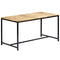 vidaXL Dining Table 140x70x75 cm Solid Rough Mango Wood
