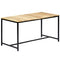 vidaXL Dining Table 140x70x75 cm Solid Rough Mango Wood