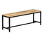 vidaXL Dining Bench 120 cm Solid Rough Mango Wood