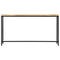 vidaXL Console Table 140x35x76 cm Solid Rough Mango Wood