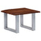 vidaXL Coffee Table with Live Edges 60x60x40 cm Solid Acacia Wood