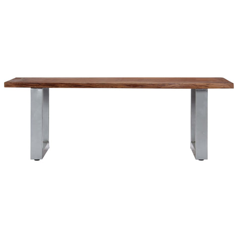 vidaXL Coffee Table with Live Edges 115x60x40 cm Solid Acacia Wood