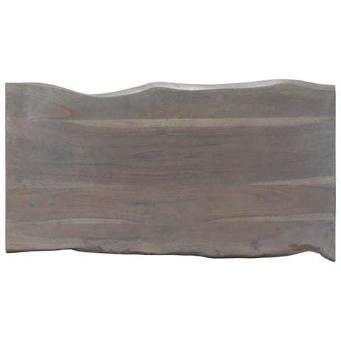 vidaXL Coffee Table with Live Edges Grey 115x60x40cm Solid Acacia Wood