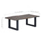 vidaXL Coffee Table with Live Edges Grey 115x60x40cm Solid Acacia Wood