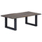 vidaXL Coffee Table with Live Edges Grey 115x60x40cm Solid Acacia Wood