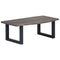 vidaXL Coffee Table with Live Edges Grey 115x60x40cm Solid Acacia Wood