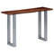 vidaXL Console Table 115x35x76 cm Solid Aacia Wood and Iron