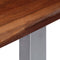 vidaXL Console Table 115x35x76 cm Solid Aacia Wood and Iron