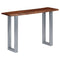 vidaXL Console Table 115x35x76 cm Solid Aacia Wood and Iron