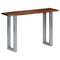 vidaXL Console Table 115x35x76 cm Solid Aacia Wood and Iron