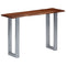vidaXL Console Table 115x35x76 cm Solid Aacia Wood and Iron