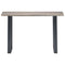 vidaXL Console Table Grey 115x35x76 cm Solid Aacia Wood and Iron
