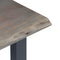 vidaXL Console Table Grey 115x35x76 cm Solid Aacia Wood and Iron