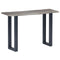 vidaXL Console Table Grey 115x35x76 cm Solid Aacia Wood and Iron