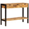 vidaXL Sideboard with 3 Drawers 110x35x75 cm Solid Mango Wood