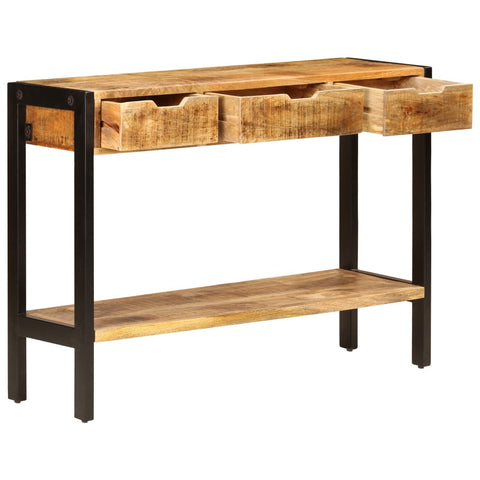 vidaXL Sideboard with 3 Drawers 110x35x75 cm Solid Mango Wood