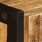 vidaXL Sideboard with 3 Drawers 110x35x75 cm Solid Mango Wood