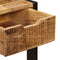 vidaXL Sideboard with 3 Drawers 110x35x75 cm Solid Mango Wood