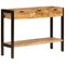 vidaXL Sideboard with 3 Drawers 110x35x75 cm Solid Mango Wood