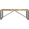 vidaXL Dining Table 220x100x75 cm Solid Reclaimed Wood